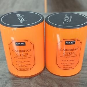 Tuscany Caribbean Citrus Candle 2 Pack Bundle